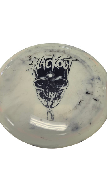 Vist Large View of Product Image Which is Used BLACKOUT Disc Golf Driver White