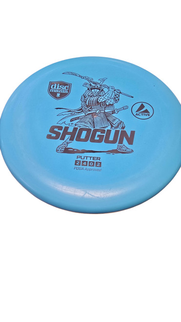 Vist Large View of Product Image Which is Used Discmania SHOGUN Disc Golf Putter Royal Blue