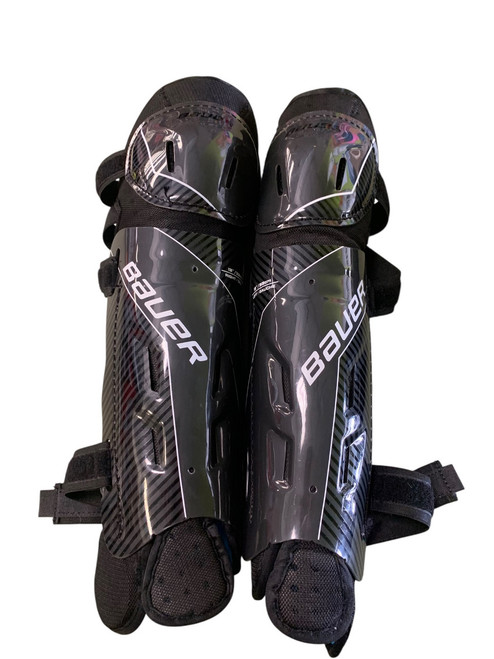Vist Large View of Product Image Which is Used Bauer S18 PERFORMANCE Senior Shin Guards Black 13"
