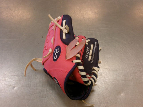 Vist Large View of Product Image Which is Used Rawlings PLAYERS SERIES BB/SB Glove RH Throw Pink 10 1/2"
