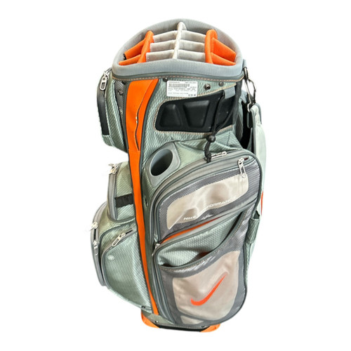 Vist Large View of Product Image Which is Used Nike PERFORMANCE CART BAG Mens Cart Bag Charcoal And Orange