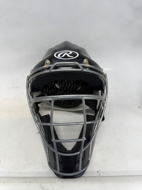 Vist Large View of Product Image Which is Used Rawlings COOLFLO CHVEL-R1 ADULT Catchers Helmet w/Mask Black One Size