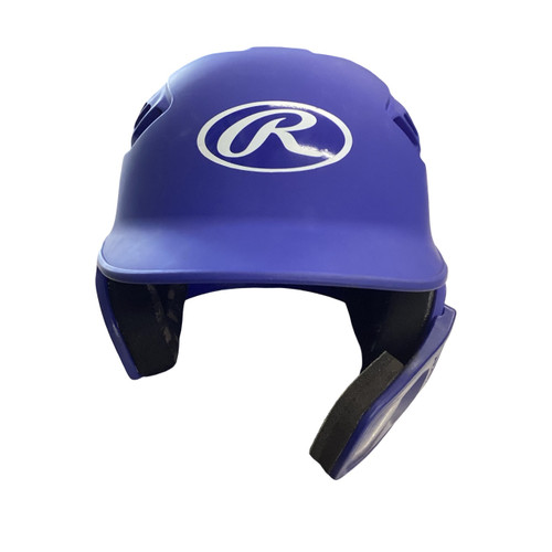 Vist Large View of Product Image Which is Used Rawlings R16J-R1 6 3/8 - 7 1/8 Batting Helmet No Mask Royal Blue MD