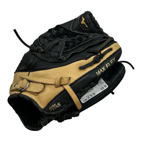 Vist Large View of Product Image Which is Used Mizuno GPP 1076 RHT GLOVE BB/SB Glove RH Throw Black 10 3/4"