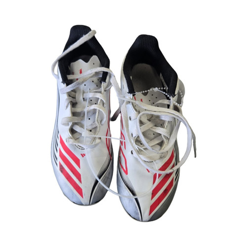 Vist Large View of Product Image Which is Used Adidas MESSI F50 SZ 2.5 SOCCER CLEAT Soccer Cleats White Junior 02.5