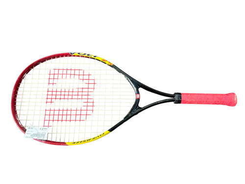 Vist Large View of Product Image Which is Used Wilson VENUS Girls Tennis Racquet White 25"