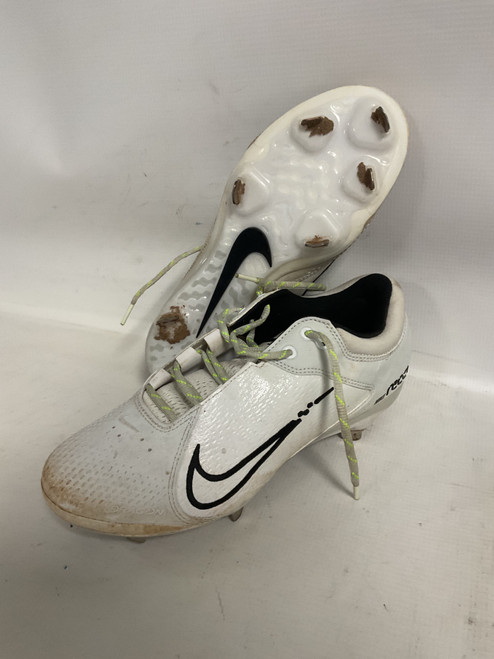 Vist Large View of Product Image Which is Used Nike REACT METAL CLEATS BB/SB Cleats White Senior 10