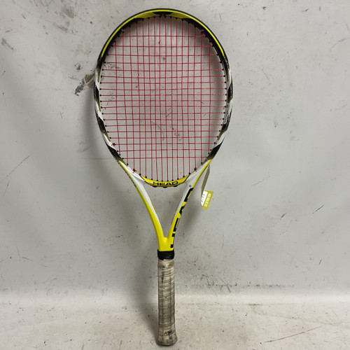 Vist Large View of Product Image Which is Used Head EXTREME MID PLUS Adult Tennis Racquet Yellow 4 1/4"