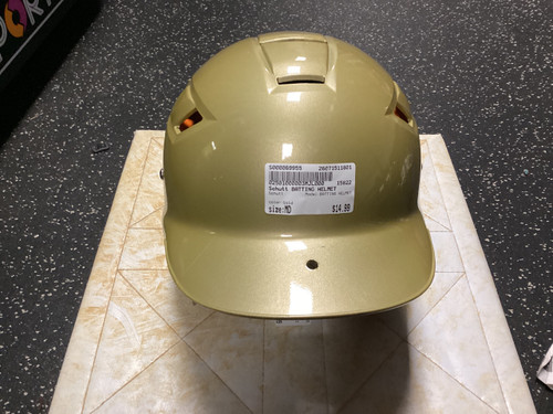 Vist Large View of Product Image Which is Used Schutt BATTING HELMET Batting Helmet No Mask Gold MD
