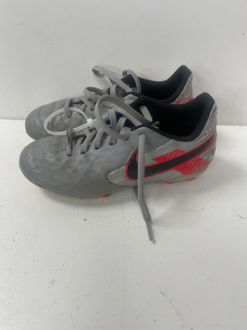Vist Large View of Product Image Which is Used Nike TIEMPO Soccer Cleats Grey Youth 13.0