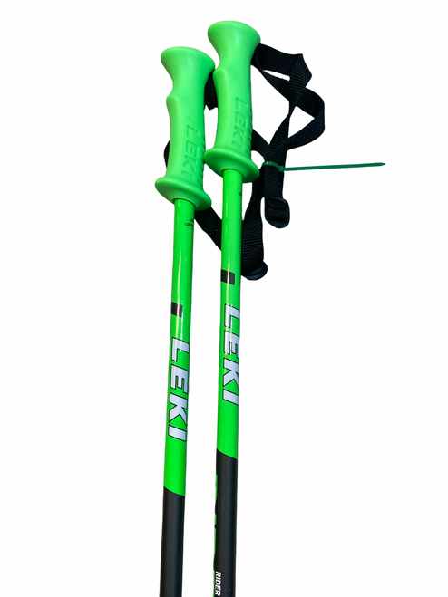 Vist Large View of Product Image Which is Used LEKI Boys DH Ski Pole Green 100 cm / 40 in