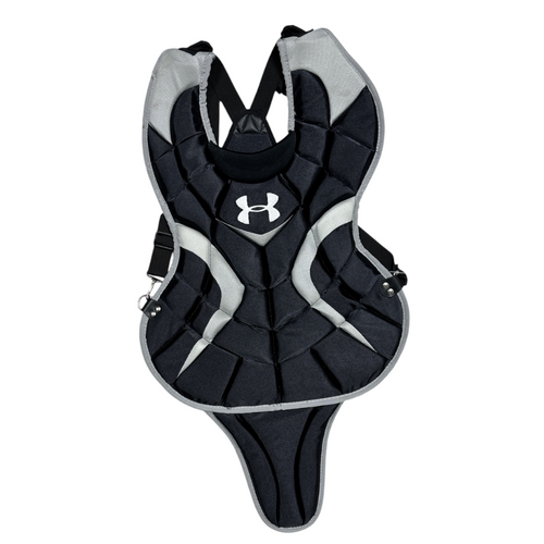 Vist Large View of Product Image Which is Used Under Armour Catchers Chest Protector Black Intermed