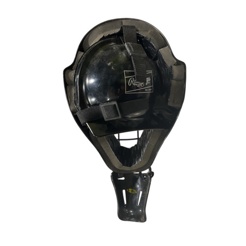 Vist Large View of Product Image Which is Used Rawlings MASK WITH THROAT PROTECTOR Catchers Helmet w/Mask Black One Size