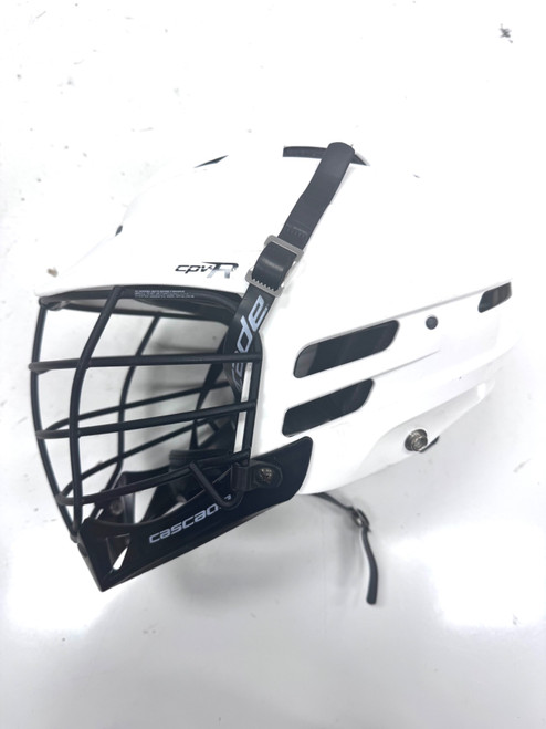 Vist Large View of Product Image Which is Used Cascade CPVR Lacrosse Helmet White SM