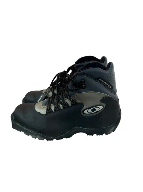 Vist Large View of Product Image Which is Used Salomon Boys SNS XC Ski Boots Black W 05-05.5 / JR 03.5-04