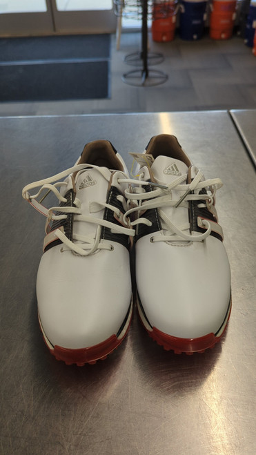 Vist Large View of Product Image Which is Used Adidas Mens Golf Shoes White Senior 9.5