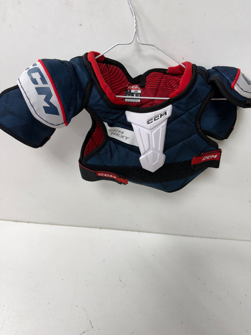 Vist Large View of Product Image Which is Used CCM NEXT Youth Shoulder Pads LG