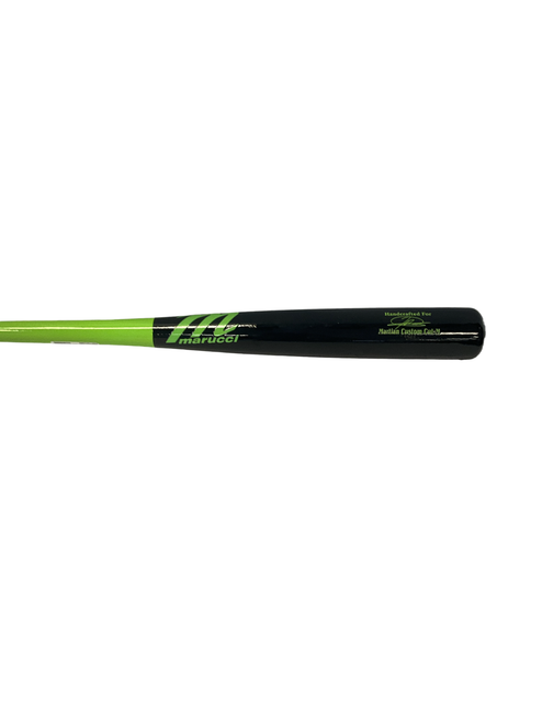 Vist Large View of Product Image Which is Used Marucci MARTIAN M-CUT BB/SB Wood Bat Neon Green 33"
