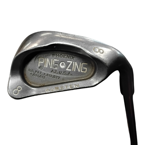 Vist Large View of Product Image Which is Used Ping PING ZING WHITE DOT Mens Individual Iron RH 8 Iron