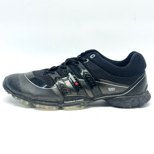Vist Large View of Product Image Which is Used Adidas POWER BAND S Mens Golf Shoes Black Senior 11.5