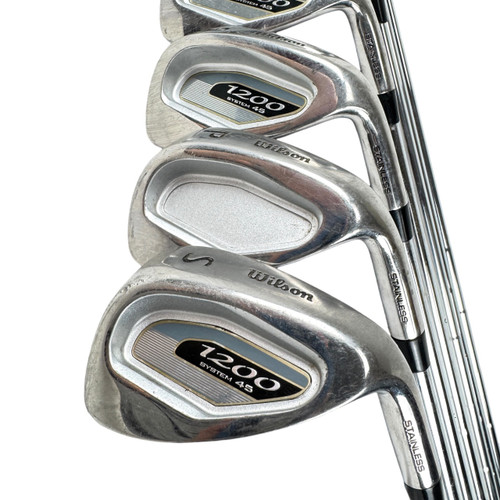 Vist Large View of Product Image Which is Used Wilson 1200 SYSTEM 45 Men's RH Iron Set 5I-SW Steel Shaft