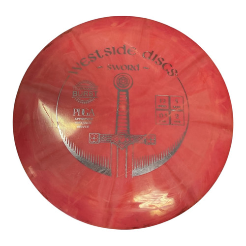 Vist Large View of Product Image Which is Used Westside SWORD DISTANCE DRIVER Disc Golf Driver Pink