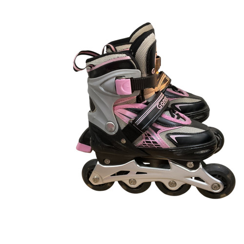 Vist Large View of Product Image Which is Used GONEX ADJ Y11-J01 Junior Rec Fitness Skates Grey Adjustable