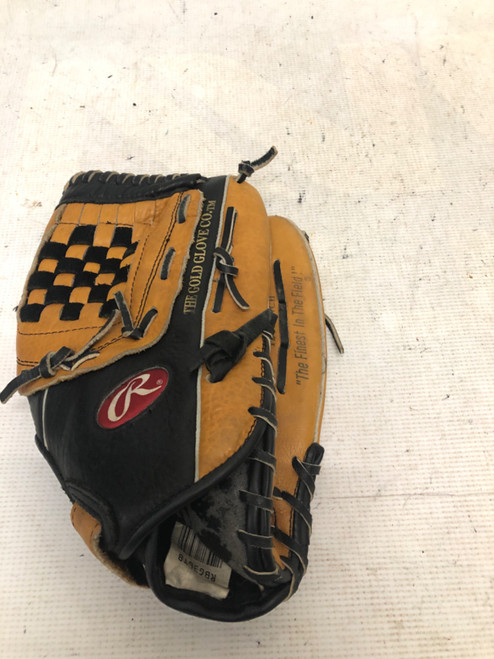 Vist Large View of Product Image Which is Used Rawlings FASTBACK BB/SB Glove RH Throw Tan 12 1/2"