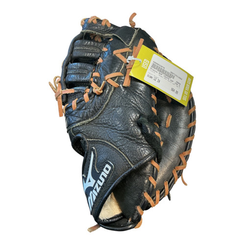 Vist Large View of Product Image Which is Used Mizuno MVP YOUTH GXF 100 D BB/SB First Base RH Throw Black 12"