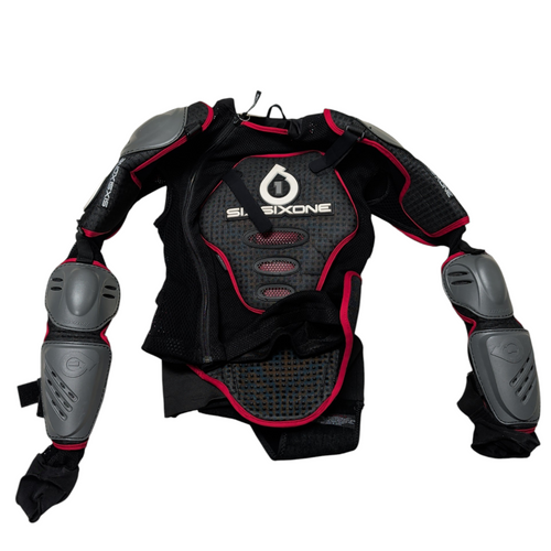 Vist Large View of Product Image Which is Used SixSixOne Adult Motocross Protective Top Black Medium
