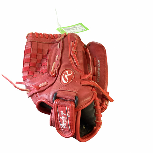 Vist Large View of Product Image Which is Used Rawlings HIGHLIGHT BB/SB Glove RH Throw Red 12"