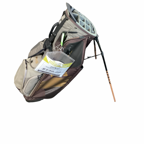 Vist Large View of Product Image Which is Used Ping HOOFER 14 Mens Stand Bag Chocolate