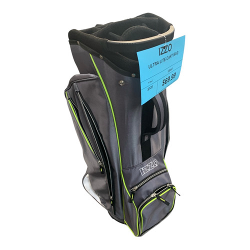 Vist Large View of Product Image Which is Used Izzo ULTRA LITE CART BAG Mens Cart Bag Grey