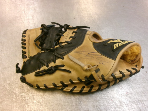 Vist Large View of Product Image Which is Used Mizuno 1B MITT BB/SB First Base LH Throw Tan 12 1/2"