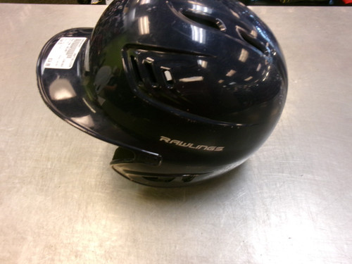 Vist Large View of Product Image Which is Used Rawlings HELMET Batting Helmet No Mask Navy Blue One Size