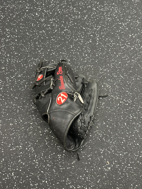 Vist Large View of Product Image Which is Used Rawlings HEART OF THE HIDE BB/SB Glove RH Throw Black 11 3/4"