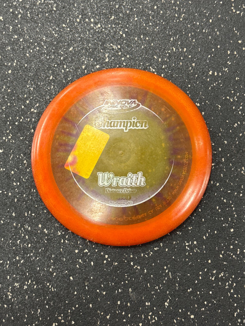 Vist Large View of Product Image Which is Used Innova CHAMPION WRAITH Disc Golf Driver Orange