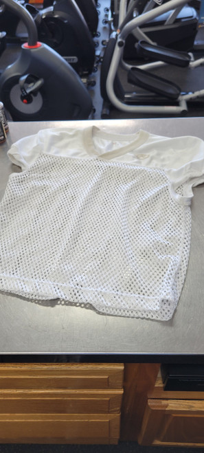 Vist Large View of Product Image Which is Used Rawlings PRACTICE JERSEY MED FB Top Youth White LG
