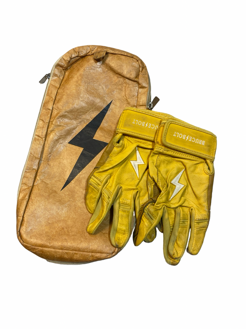 Vist Large View of Product Image Which is Used USA BB/SB Batting Gloves Yellow Youth
