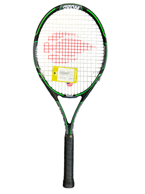 Vist Large View of Product Image Which is Used WOED BATENS Adult Tennis Racquet Black 4 1/2"