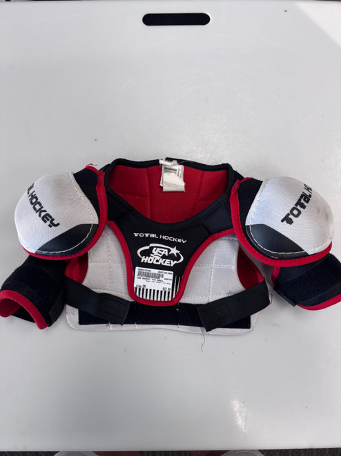 Vist Large View of Product Image Which is Used USA HOCKEY YTH SMALL Youth Shoulder Pads SM