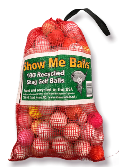 Vist Large View of Product Image Which is New SHOW ME SHAG GOLF BALLS 100 PACK