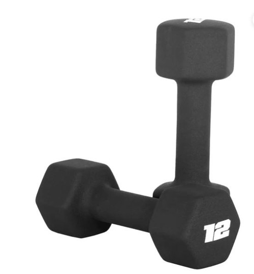 Vist Large View of Product Image Which is New NEOPRENE 12 LB DUMBBELL