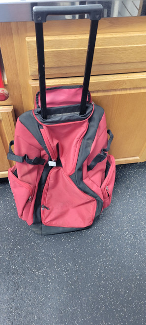 Vist Large View of Product Image Which is Used Easton WHEELED BAG BB/SB Player Wheeled Bag Red