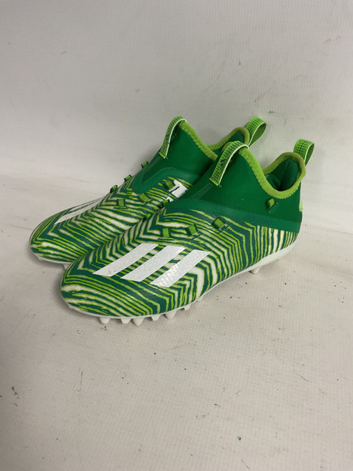 Vist Large View of Product Image Which is Used Adidas ZUBAZ Jr FB Cleats Green Junior 04.5