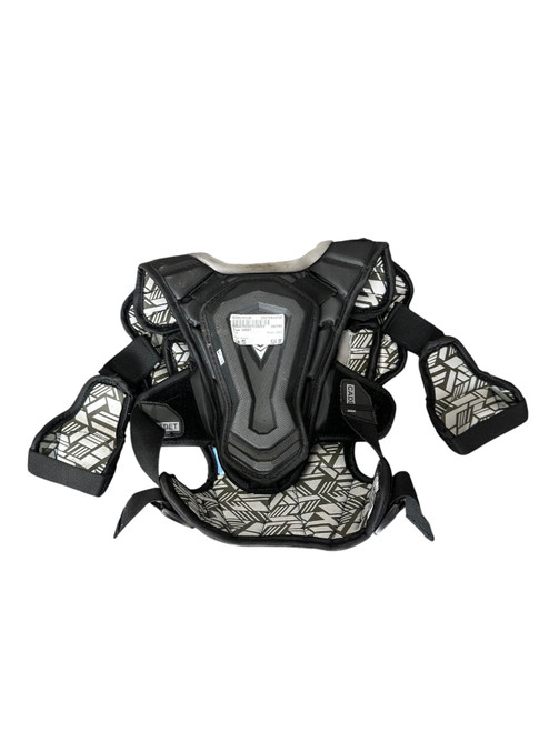 Vist Large View of Product Image Which is Used True CADET Lacrosse Shoulder Pads Black MD