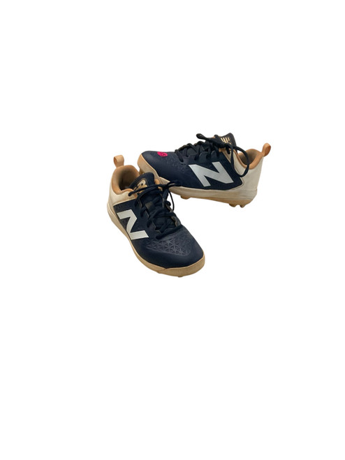 Vist Large View of Product Image Which is Used New Balance 4040 BB/SB Cleats Navy Blue Junior 03.5