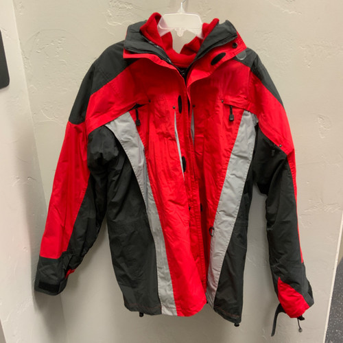 Vist Large View of Product Image Which is Used North Face Outerwear Heavy Jacket M Red XL