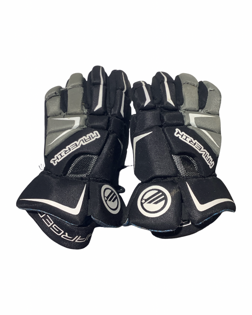 Vist Large View of Product Image Which is Used Maverik CHARGER Lacrosse Gloves Mens Black 12"
