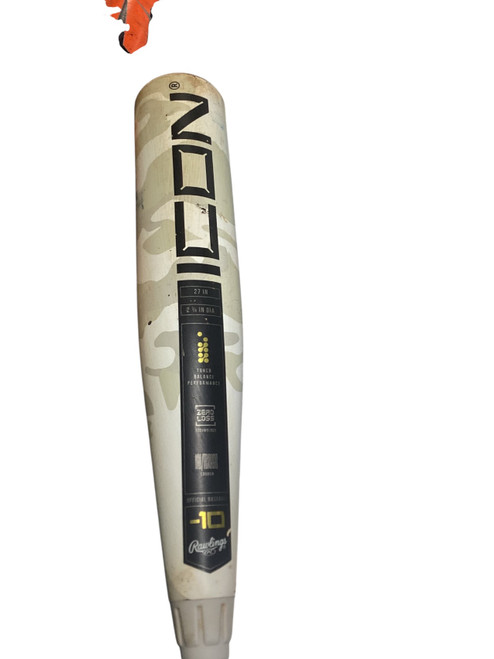 Vist Large View of Product Image Which is Used Rawlings ICON 2025 BB/SB USSSA 2 3/4 Bat 27"